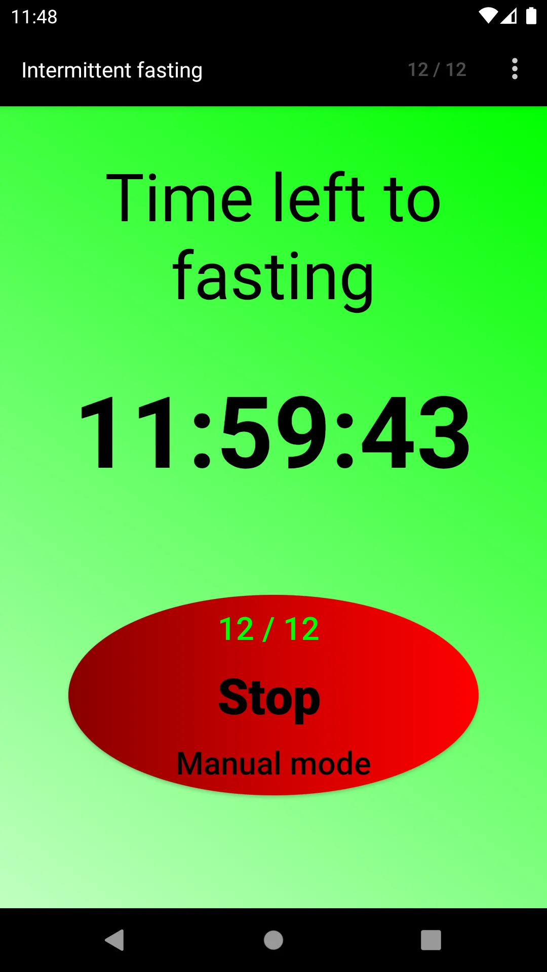 Intermittent fasting screenshot